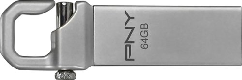  PNY - 64GB USB 3.0 Type A Flash Drive - Silver