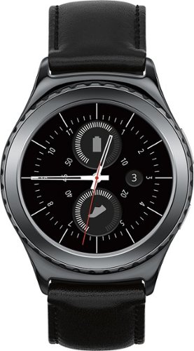  Samsung - Gear S2 Classic Smartwatch 40mm Stainless Steel - Black Leather