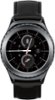 Samsung - Gear S2 Classic Smartwatch 40mm Stainless Steel - Black Leather-Front_Standard 