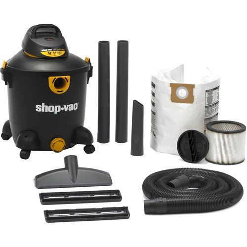 Shop-Vac® - 12 Gallon Quiet Deluxe Wet/Dry Vacuum Cleaner - Black