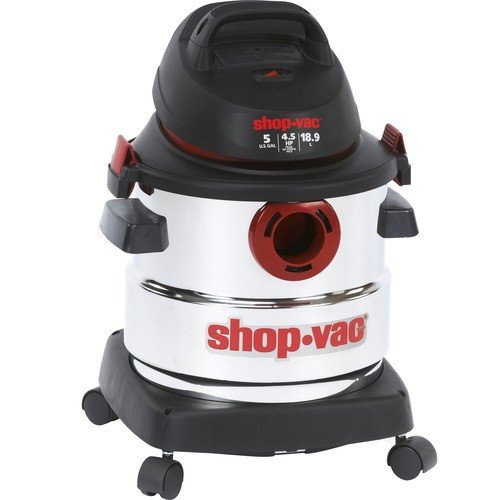  Shop-Vac® - 5 Gallon Stainless Steel Wet/Dry Vacuum Cleaner - Black, White