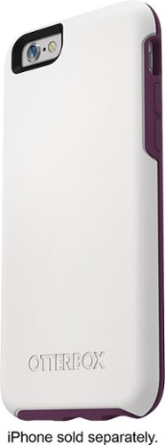  OtterBox - Symmetry Series Case for Apple® iPhone® 6 - White/Damson Purple