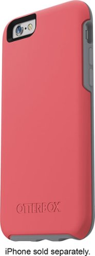  OtterBox - Symmetry Series Case for Apple® iPhone® 6 and 6s - Coral/Gunmetal Gray