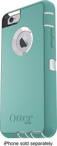  OtterBox - Defender Series Case for Apple® iPhone® 6 and 6s - Whisper White/Light Teal