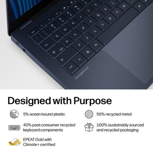 HP 14 3K OLED Touchscreen Googlebook - Snapdragon X Elite - 16GB Memory - 512GB SSD - Atmospheric Blue BUY IN QATAR