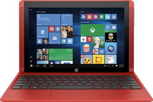 HP - Pavilion x2 - 10.1" - Tablet - 64GB - With Keyboard - Sunset Red-Front_Standard 