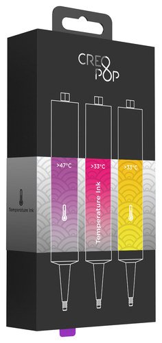 CreoPop - Temperature Ink - Photopolymer Ink (3-count) - Magenta/Rose/Orange Yellow