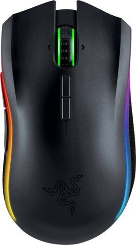  Razer - Mamba Wireless Laser Gaming Mouse with Chroma Lighting - Black