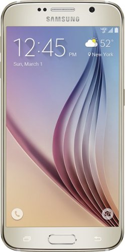  Samsung - Galaxy S6 4G LTE with 64GB Memory Cell Phone - Gold (Verizon)