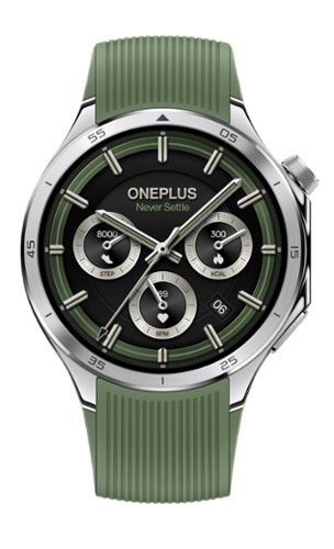 OnePlus - Watch 3 46mm Titanium Bezel Smartwatch with AMOLED Display - Emerald Titanium - (2025)-Front_Standard 