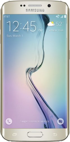  Samsung - Galaxy S6 edge 4G with 32GB Memory Cell Phone - Gold Platinum (AT&amp;T)