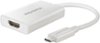 Insignia™ - USB Type-C-to- 4K HDMI Adapter - White-Front_Standard
