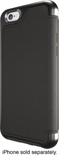  OtterBox - Strada Folio Case for Apple® iPhone® 6 - Black/Gray