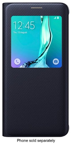 S-View Flip-Cover Case for Samsung Galaxy S6 edge Plus Cell Phones - Black Sapphire-Front_Standard 