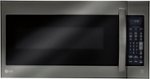 LG - 2.0 Cu. Ft. Over-the-Range Microwave with Sensor Cooking - Black stainless steel - Front_Standard