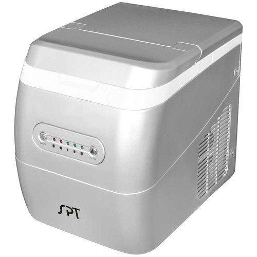 SPT - SPT: Portable Ice Maker - Silver-Front_Standard 