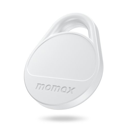 Momax MOMAX Tracker Electronics Key Finder Luggage Tracker, Backpack, Wallet, Pets Works with Apple Find My iOS Only White - White INTERNATIONAL SHIPPING