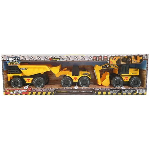 Jam'n Products - Mighty Tuff Crew Lights & Sounds 3-Pack Vehicles Set