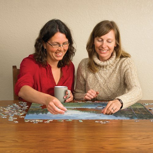 Outset Media : Cobble Hill 1000 Piece Puzzle: Moose Lake - Reference Poster Included WORLDWIDE DELIVERY