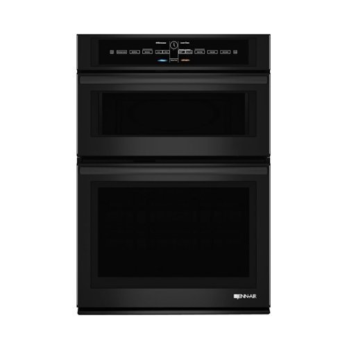 JennAir - 30" Single Electric Convection Wall Oven with Built-In Microwave - Black floating glass-Front_Standard 