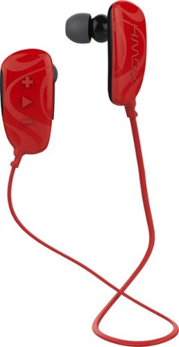  HMDX - Craze Wireless Earbud Headphones - Red