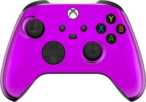 Custom Controllerzz - Custom Wireless Controller for Xbox Series X|S, Xbox One, & PC - Purple Chrome-Front_Standard 