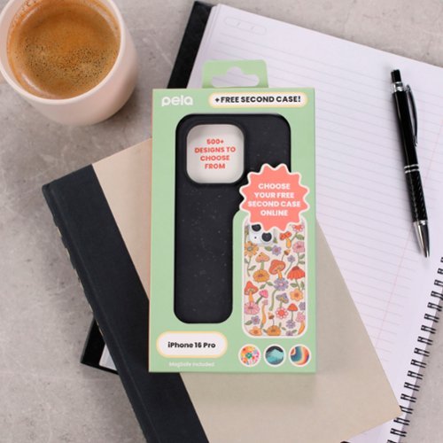 Pela Phone Case with MagSafe Module for Apple iPhone 16 Pro + Bonus Custom Case Activation Code - Black BUY IN MIDDLE EAST
