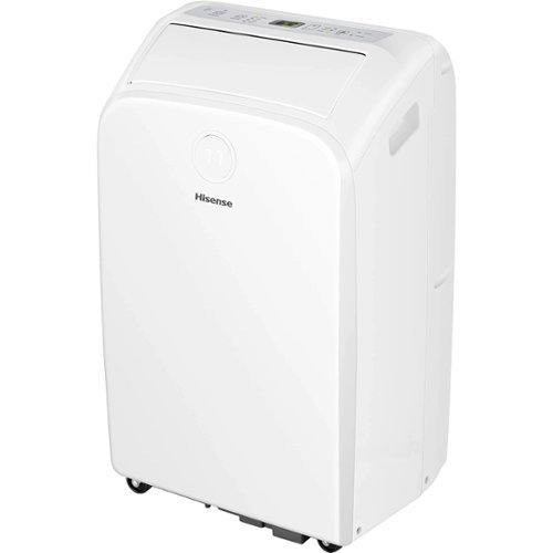 Hisense - Refurbished Excellent - Smart 8,000 BTU Dual Hose Portable Air Conditioner with Heat Pump AP55023HR1GD - White-Front_Standard 