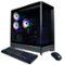 CyberPowerPC - Gaming Desktop - Intel Core i9-14900F - NVIDIA GeForce RTX 5070 12GB - 32GB DDR5 - 1TB PCIe 4.0 SSD - Black-Front_Standard