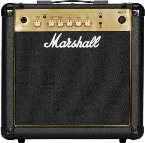 Marshall - MG15G 15W Combo Guitar Amp with Clean / Gain Channels and 3-band EQ - Black