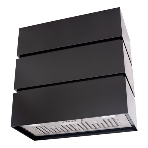 Akicon - 30 inches - Externally Vented - Wall Range Hood - Black-Front_Standard 