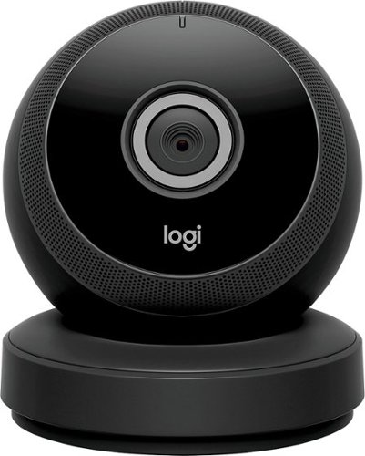  Logitech - Logi Circle Wireless HD Video Security Camera with 2-way talk - Black