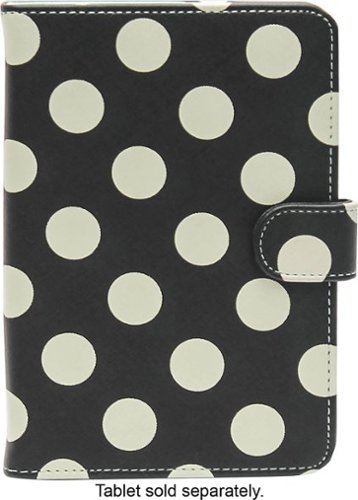 Studio C - Hot to Trot Case for Most 8&quot; Tablets - Black/Cream/Mint