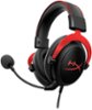 HyperX - Cloud II Wired Gaming Headset for PC, Xbox X|S, Xbox One, PS5, PS4, Nintendo Switch, and Mobile - Black/Red-Front_Standard