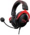 HyperX - Cloud II Wired Gaming Headset for PC, Xbox X|S, Xbox One, PS5, PS4, Nintendo Switch, and Mobile - Black/Red-Front_Standard 