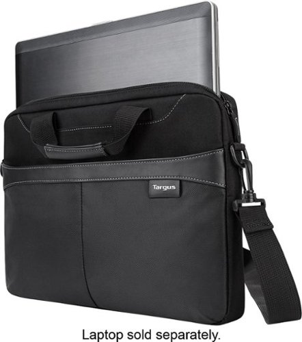 TARGUS BUSINESS CASUAL SLIPCASE LAPTOP BRIEFCASE FOR 15.6 LAPTOP - BLACK GLOBAL SHIPPING
