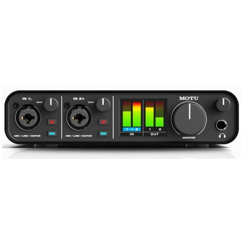 MOTU M2 2x2 USB C Audio Interface for Recording, Mixing Podcasting