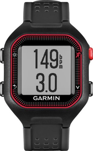  Garmin - Forerunner 25 GPS Running Watch - Black/Red