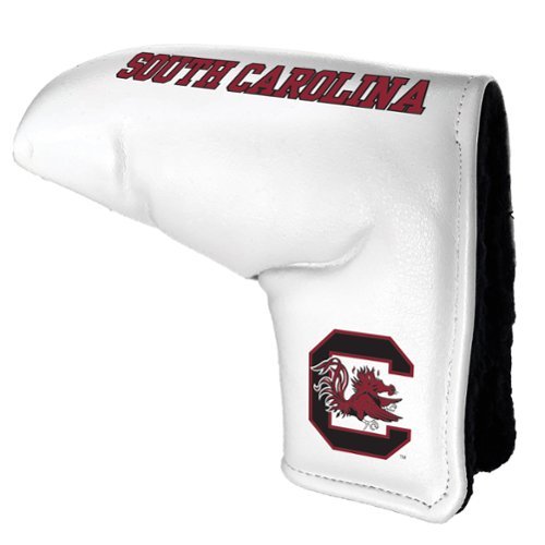 Team Golf - South Carolina Gamecocks Tour Blade Putter Cover - White-Front_Standard 