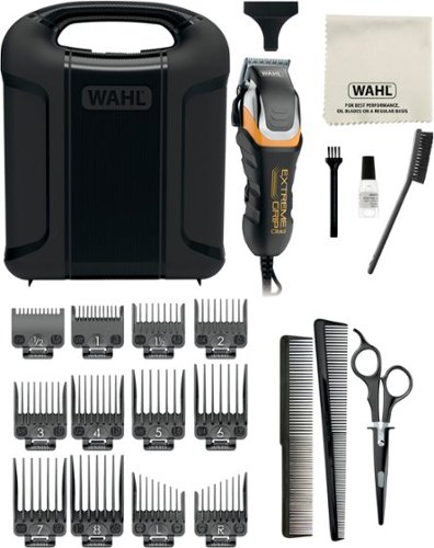 Wahl Extreme Grip Pro Hair Clipper - Black/Silver/Yellow GLOBAL SHIPPING