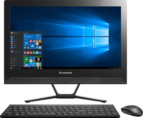  Lenovo - Geek Squad Certified Refurbished 21.5&quot; All-In-One - AMD A4-Series - 4GB Memory - 500GB Hard Drive - Black