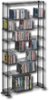 Atlantic - Inc 49" 8-Tier Adjustable Multimedia Storage Rack - Black-Angle_Standard