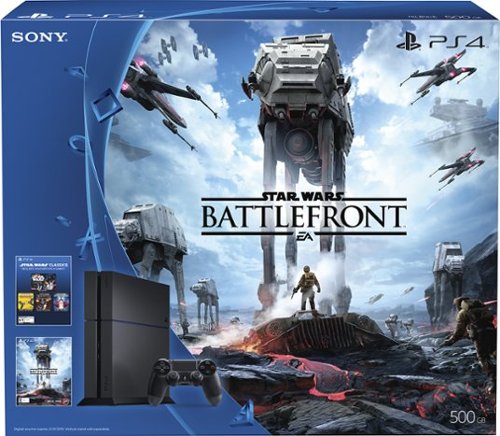 Sony - PlayStation 4 500GB Star Wars™ Battlefront™ Bundle - Jet Black