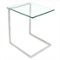 LumiSource - Zenn Glass End Table - Clear-Front_Standard