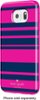 kate spade new york - Hybrid Hard Shell Case for Samsung Galaxy S6 Cell Phones - Fairmont Stripe Pink/Navy-Front_Standard