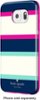 kate spade new york - Hybrid Hard Shell Case for Samsung Galaxy S6 Cell Phones - Multi Stripe Mint/Navy/Cream/Pink-Front_Standard