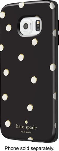  kate spade new york - Hybrid Hard Shell Case for Samsung Galaxy S6 edge Cell Phones - Scatter Pavilion Black/Cream
