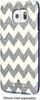 kate spade new york - Hybrid Hard Shell Case for Samsung Galaxy S6 Cell Phones - Chevron Silver Glitter/Cream/Navy-Front_Standard