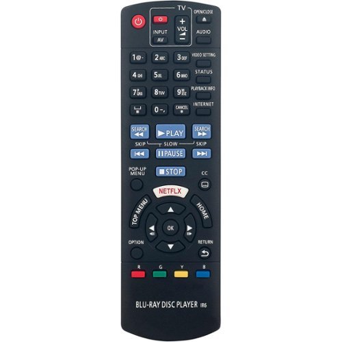 ZdalaMit - N2QAYB001167 Replacement Remote for Panasonic 4K Blu-ray Player DMP-UB200 - Black-Front_Standard 