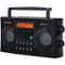 Amber Sporting Goods - Sangean HDR-16 HD Radio/FM-Stereo/AM Portable Radio - Black-Front_Standard